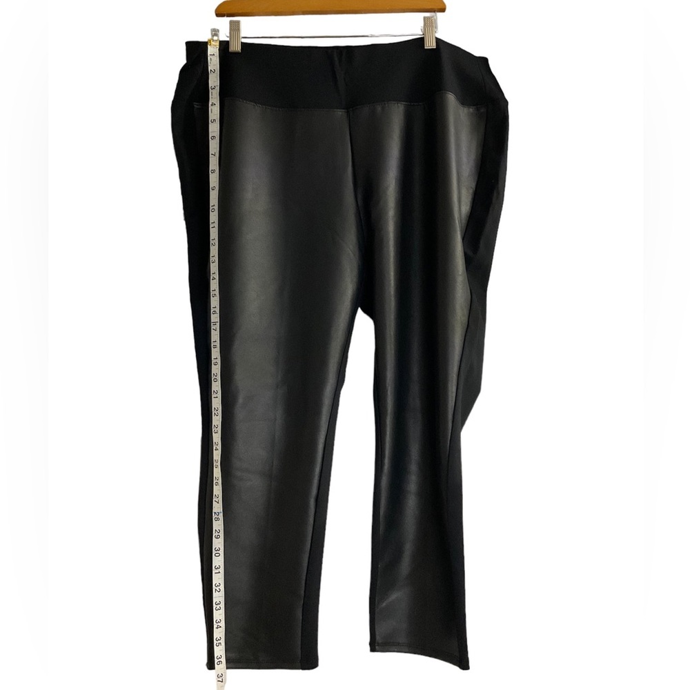 Womens Faux Leather Pants Worthington Polyester Stretch Leggings